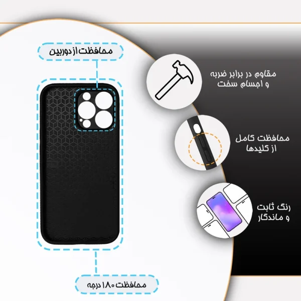 کاور گارد قاب مدل دورژله ای فانتزی مناسب برای گوشی موبایل اپل iPhone 13 Pro - تصویر 2